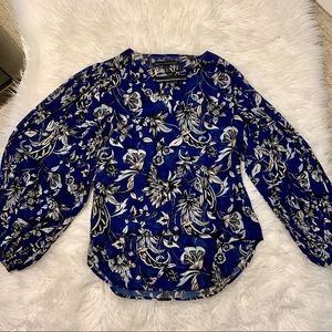 white house black market • pleated sleeve blouse